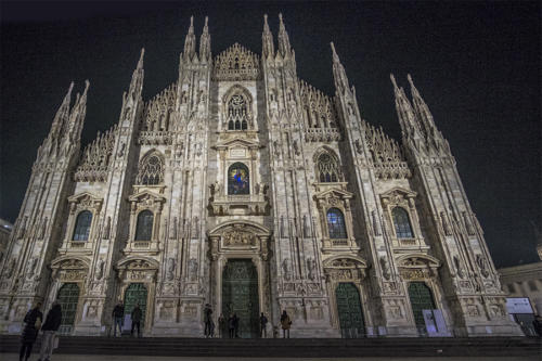 Duomo di Milano di notte
